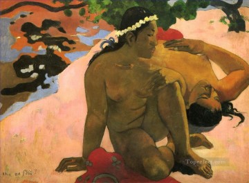 Aha oe feii ¿Estás celoso? Postimpresionismo Primitivismo Paul Gauguin Pinturas al óleo
